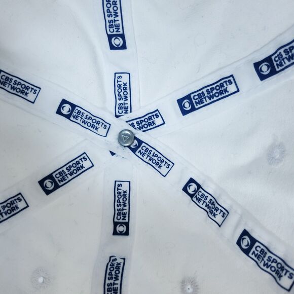 Vintage White CBS Sports Hat Adjustable NFL College Football - Picture 10 of 11